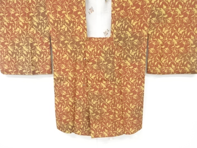 JAPANESE KIMONO / VINTAGE MICHIYUKI COAT / FLOWER ARABESQUE